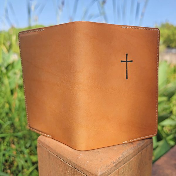 Basic Leather Bible Cover Front View