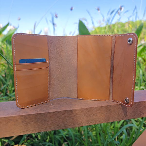 Double Closure Leather Bible Cover Card Slot