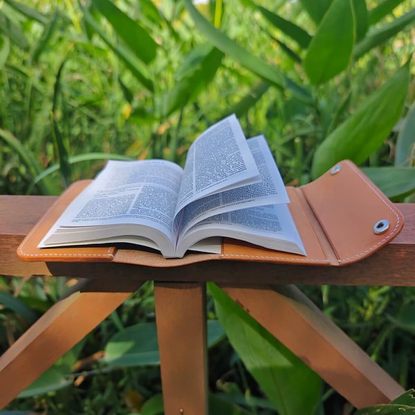 Double Closure Leather Bible Cover Inside Pages Open 1