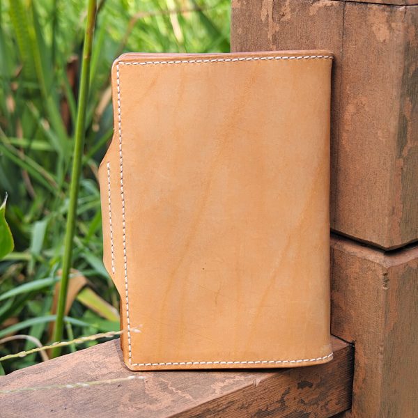 Single Closure Leather Bible Cover Back