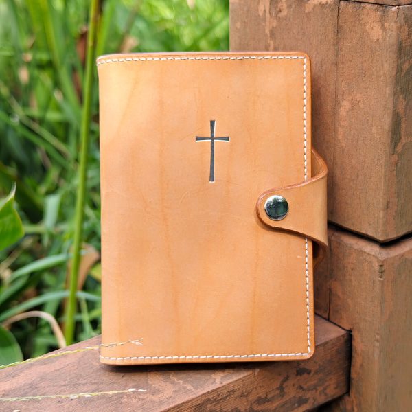 Single Closure Leather Bible Cover Front