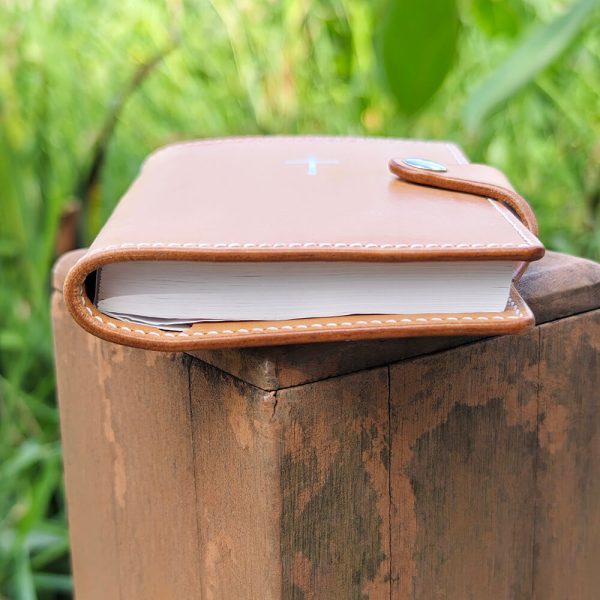 Single Closure Leather Bible Cover Side