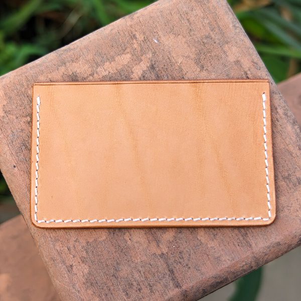 leather card holder horizontal back