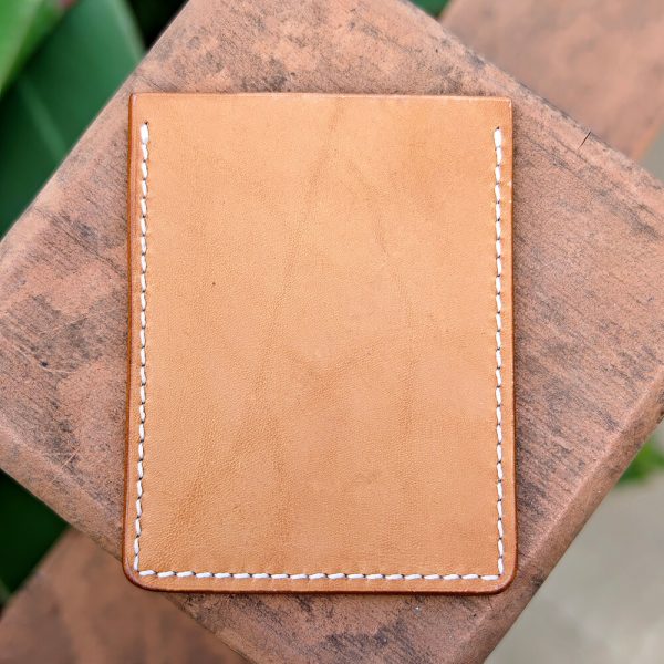 leather card holder vertical back